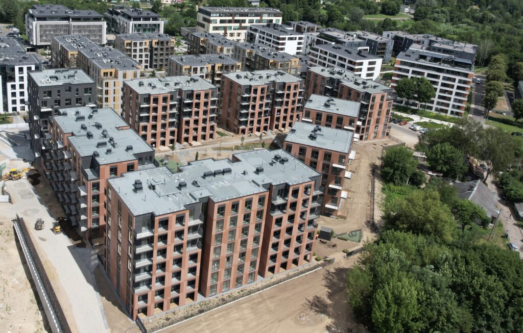 Vilnelės skverai 2 etapas (Manufaktūrų g. 7) - Multi apartment - construction photos