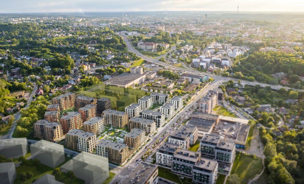 Vilnelės skverai 2 etapas (Manufaktūrų g. 7) - Multi apartment - visualization