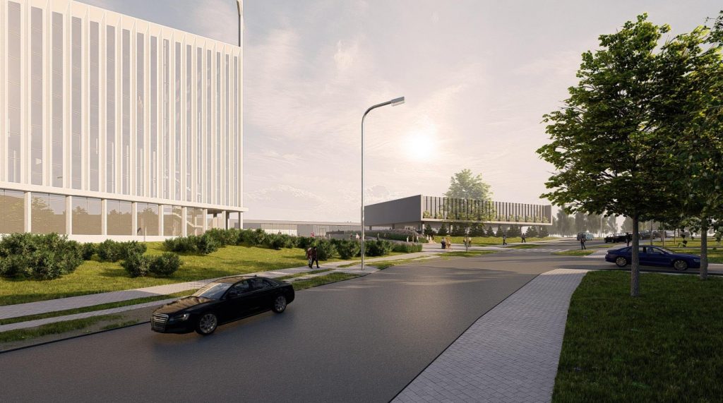 Vilniaus šv. Jono Pauliaus II bažnyčia ir Sielovados centras (Medeinos g. 14) - Dievnams - vizualizācija