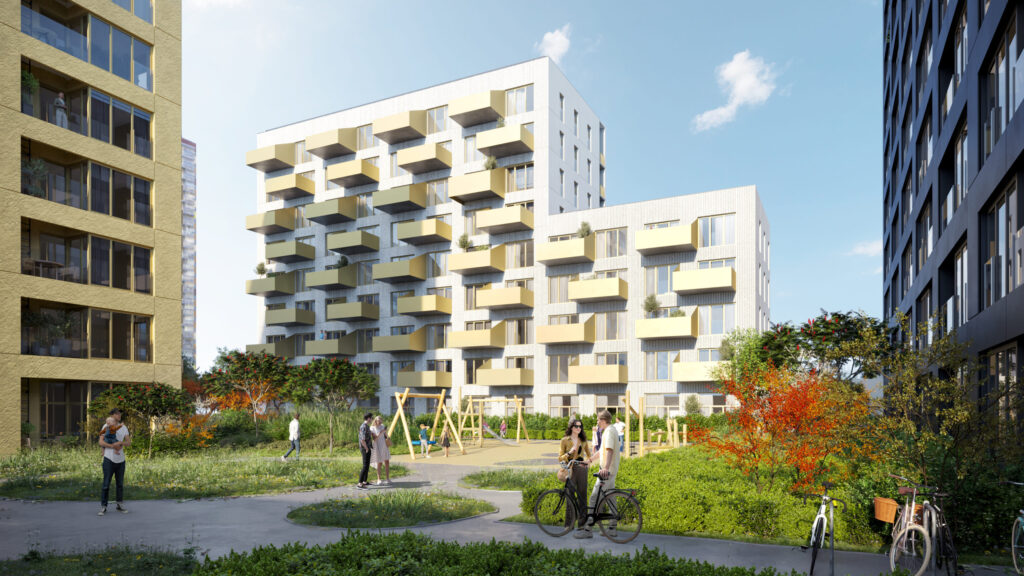 Virš šilų rytai A korpusas (Vito Lingio g. 8) - Multi apartment - visualization