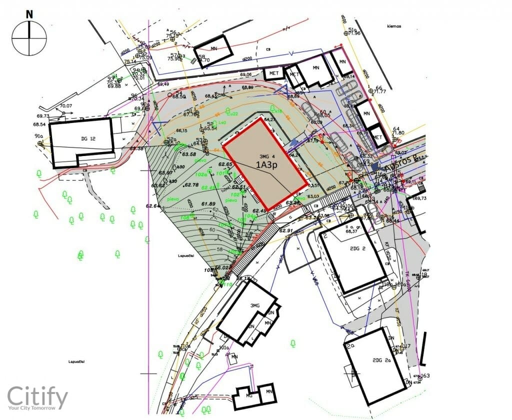 Aušros g. 1 (Aušros g. 1) - Multi apartment - visualization
