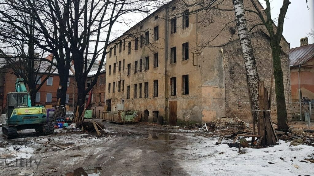 Katrīnas pagalms (Katrīnas dambis 6, Piena iela 2, 4) - Daugiabutis - statybų nuotraukos