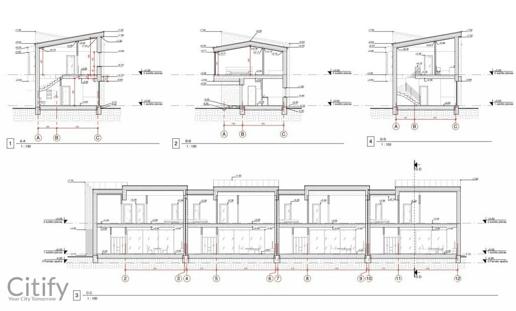 Knypavos g. 8D, 8E, 8F, 8G (Knypavos g. 8D, 8E, 8F, 8G) - Row housing - visualization