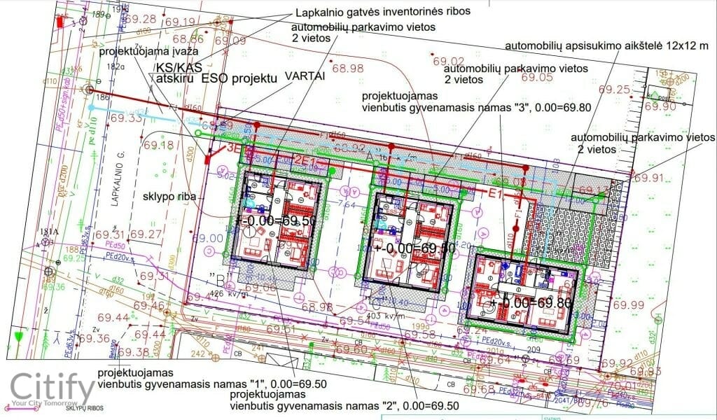 Lapkalnio g. 18 (Lapkalnio g. 18) - Private house community - visualization