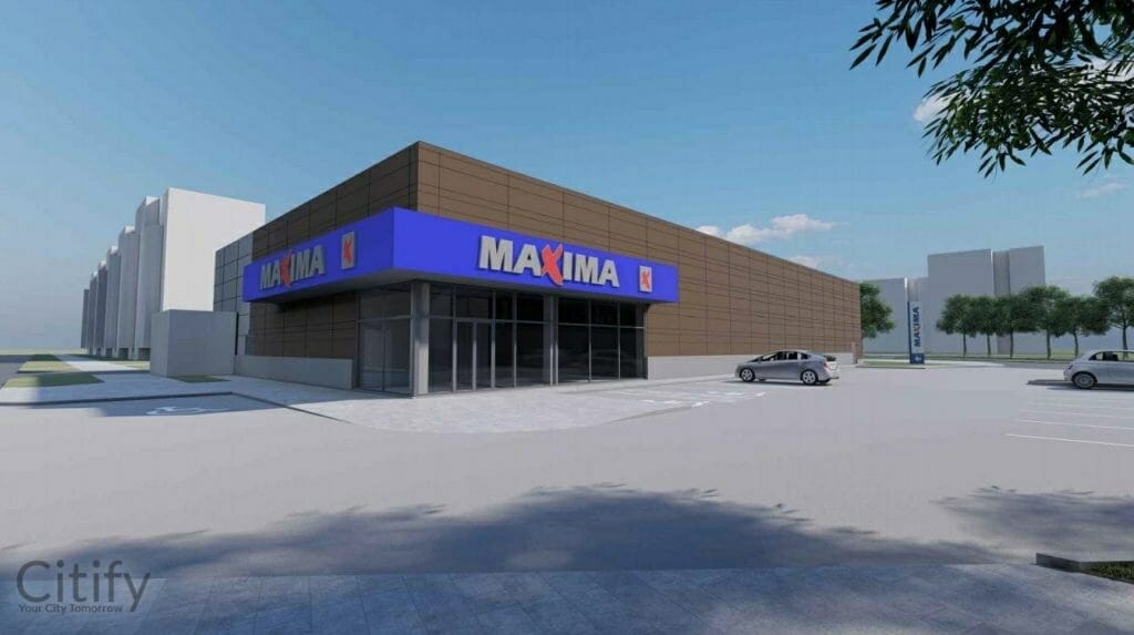 MAXIMA Laukininkų g. (Laukininkų g. 15) - Food store - visualization