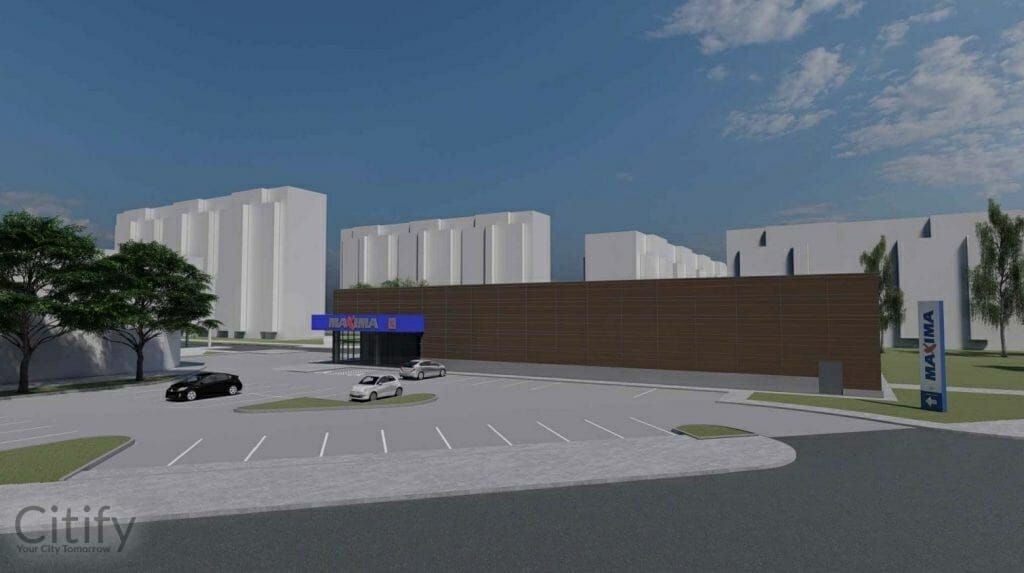 MAXIMA Laukininkų g. (Laukininkų g. 15) - Food store - visualization