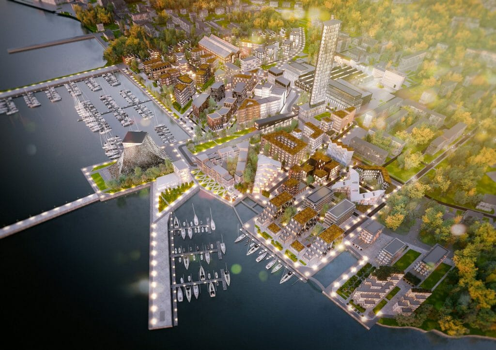 Bekkeri sadamaala (Marati 7, 12, 12a, 14) - Lasteaed, Korterelamu, Kaubandus, Büroohoone, Muu äri, Parkimishoone, Kool, Sotsiaalkorterid - visuaalne