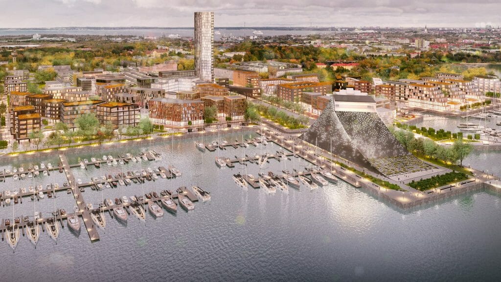 Bekkeri sadamaala (Marati 7, 12, 12a, 14) - Lasteaed, Korterelamu, Kaubandus, Büroohoone, Muu äri, Parkimishoone, Kool, Sotsiaalkorterid - visuaalne