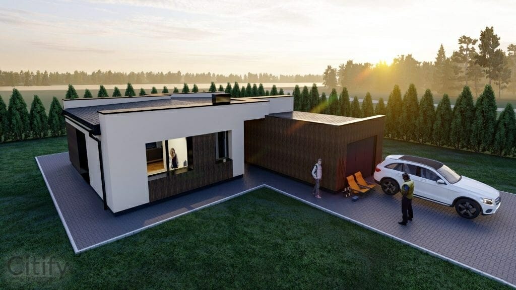 Pakrantės namai (Žygimantų g., Pakrantės g., Paklnės g.) - Private house community - visualization