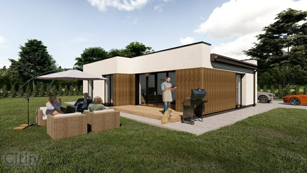 Pakrantės namai (Žygimantų g., Pakrantės g., Paklnės g.) - Private house community - visualization