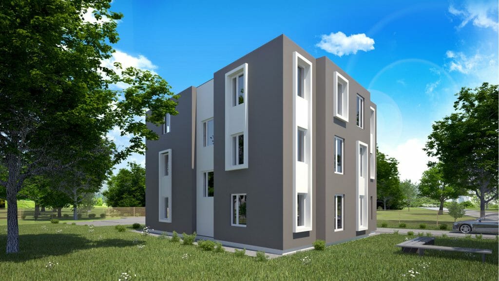 Stērstu nami - 2. kārta, 2. ēka (Stērstu iela 13C) - Multi apartment - visualization