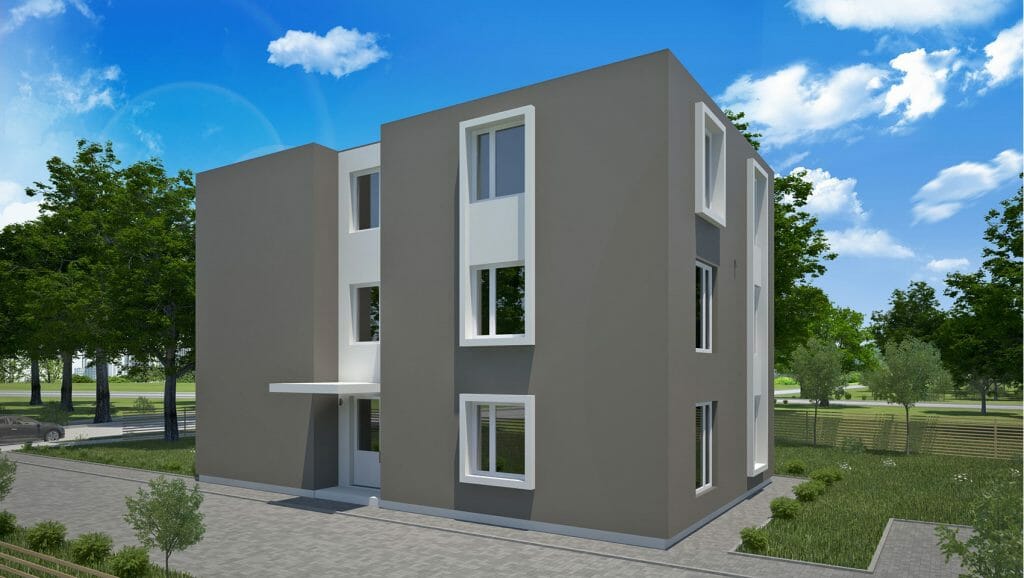 Stērstu nami - 2. kārta, 2. ēka (Stērstu iela 13C) - Multi apartment - visualization