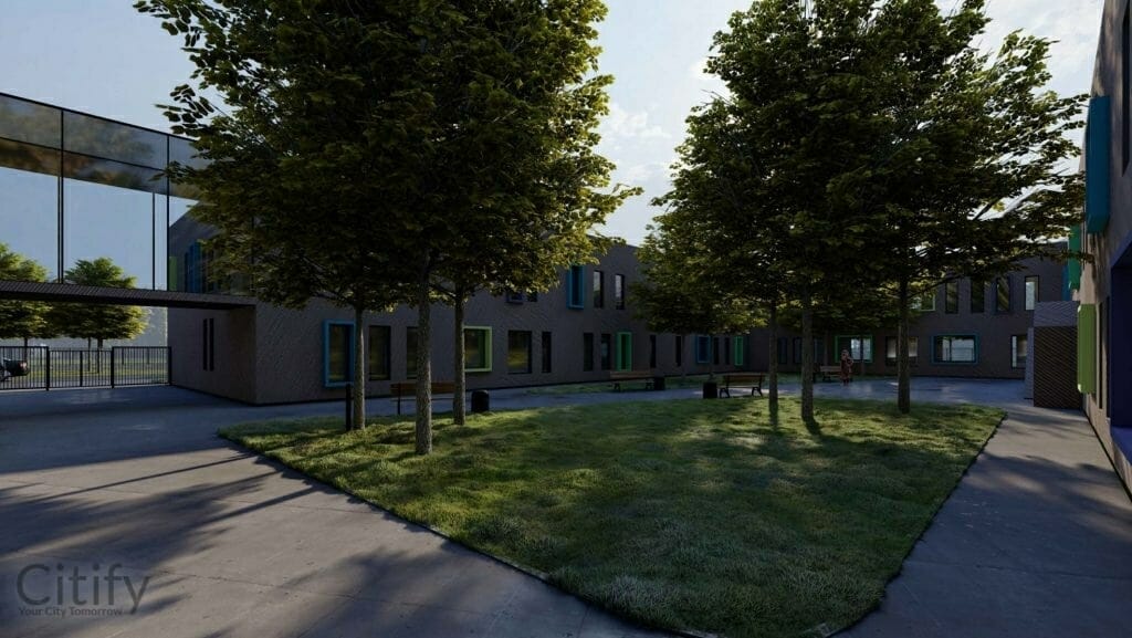 Vaikų darželis ir reabilitacijos centras Lakštingalų g. 9 (Lakštingalų g. 9) - Hospital, Primary and secondary education - visualization