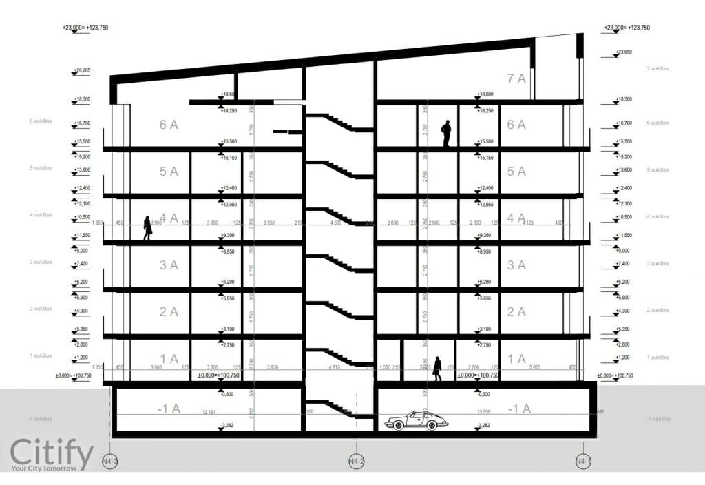reVINGIS Art Space (Geležinio Vilko g. 2) - Multi apartment - visualization
