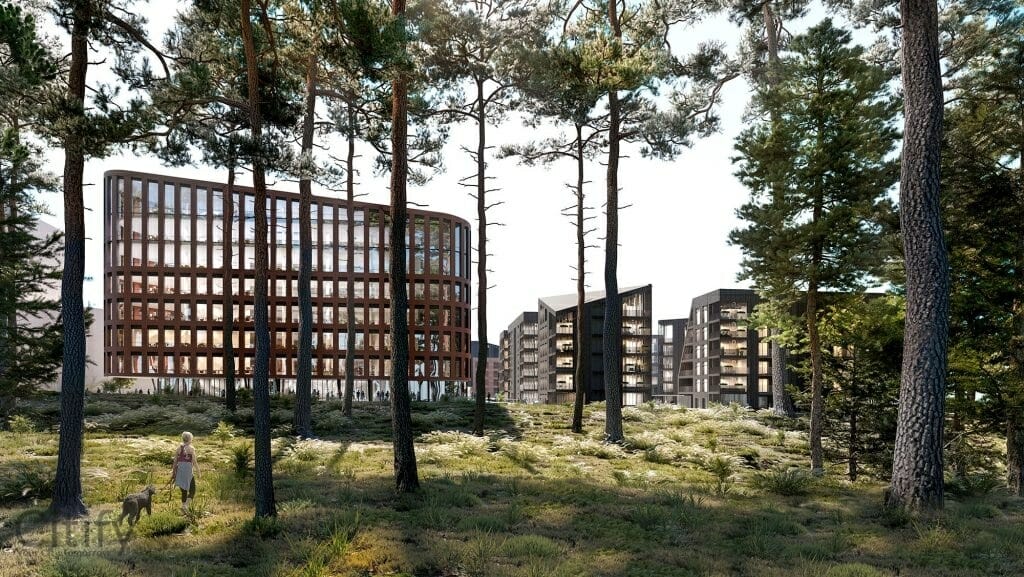 reVINGIS Work Space (Geležinio vilko g. 2) - Office center - visualization