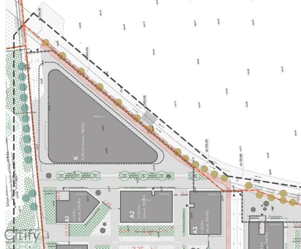 reVINGIS Work Space (Geležinio vilko g. 2) - Office center - visualization