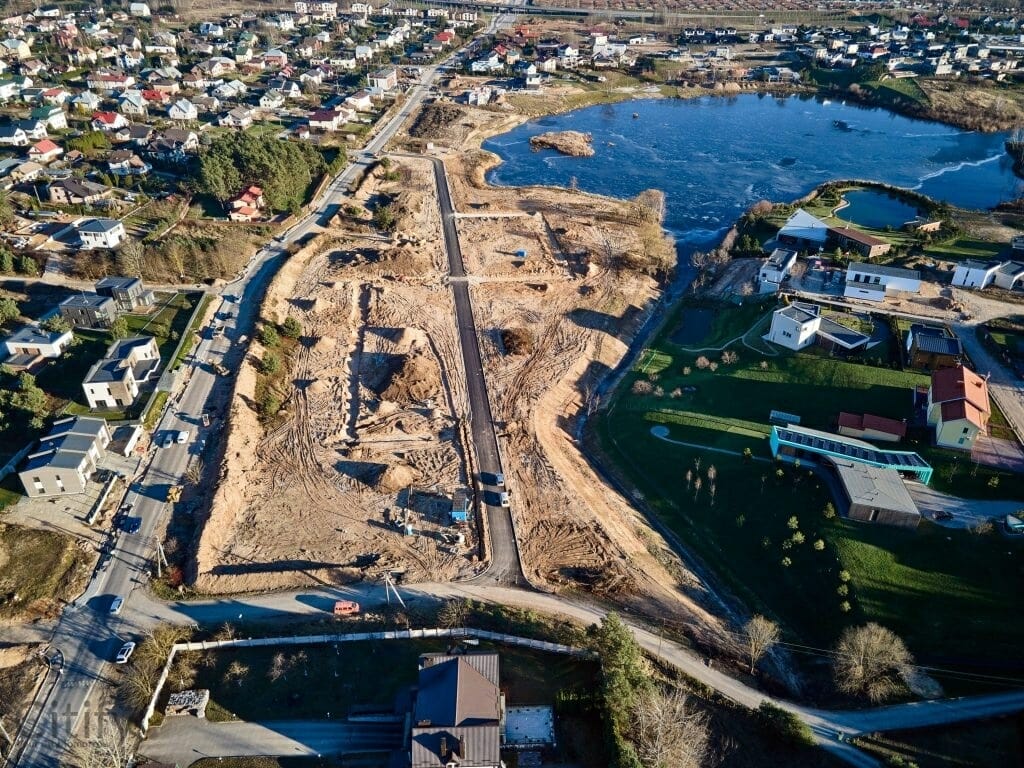 Svajonių krantai (Gulbių g.) - Land plots - construction photos