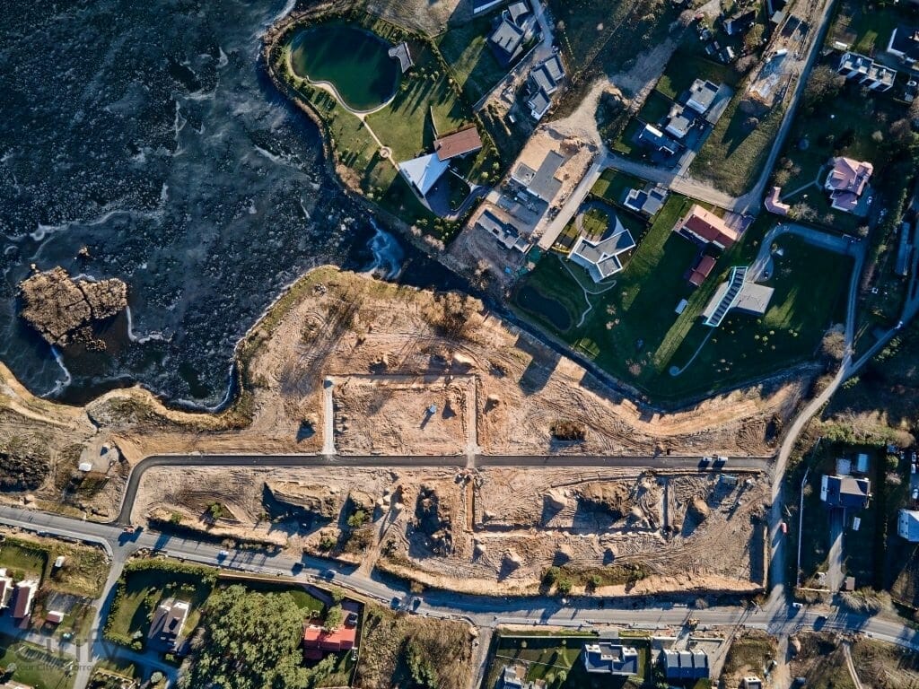 Svajonių krantai (Gulbių g.) - Land plots - construction photos