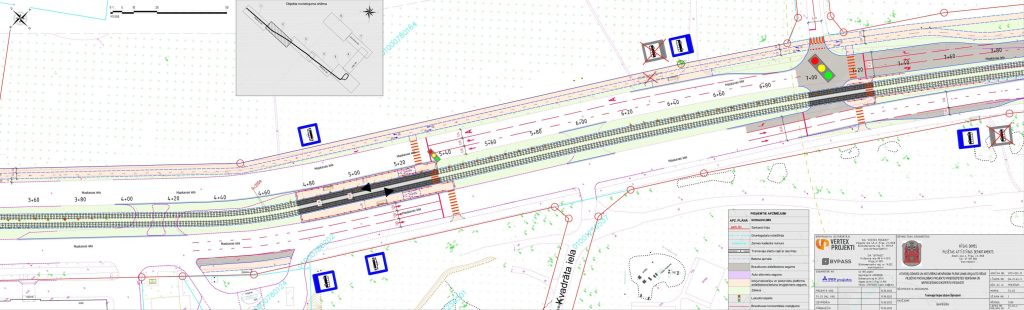 7.tramvaja līnijas pagarinājuma izbūve (Latgales iela, Višķu iela,Lokomotīves iela) - Bike path, Railroad, Street - visualization