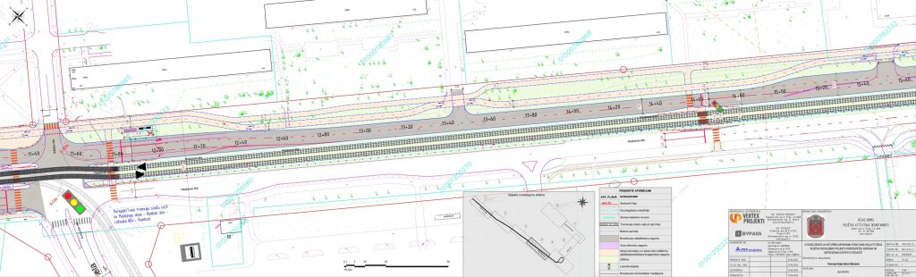 7.tramvaja līnijas pagarinājuma izbūve (Latgales iela, Višķu iela,Lokomotīves iela) - Bike path, Railroad, Street - visualization