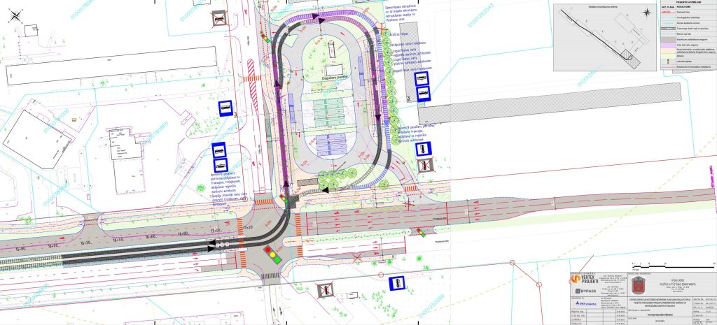 7.tramvaja līnijas pagarinājuma izbūve (Latgales iela, Višķu iela,Lokomotīves iela) - Bike path, Railroad, Street - visualization