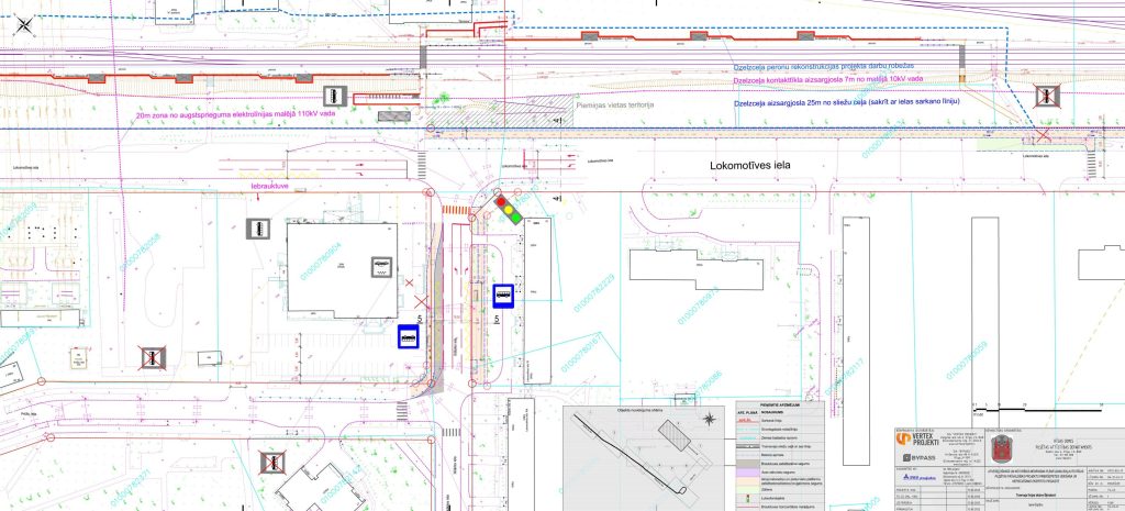 7.tramvaja līnijas pagarinājuma izbūve (Latgales iela, Višķu iela,Lokomotīves iela) - Bike path, Railroad, Street - visualization