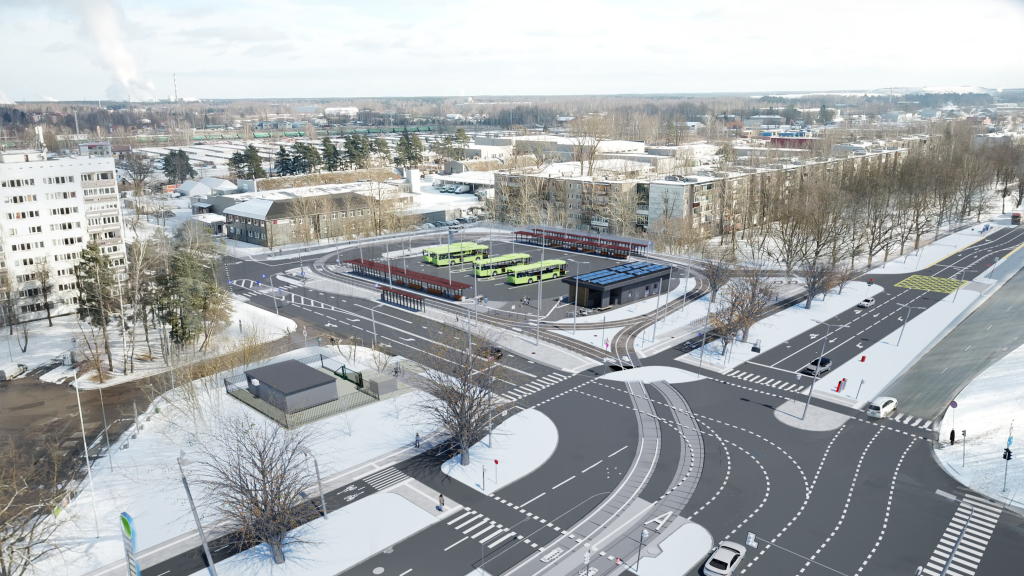 7.tramvaja līnijas pagarinājuma izbūve (Latgales iela, Višķu iela,Lokomotīves iela) - Bike path, Railroad, Street - visualization