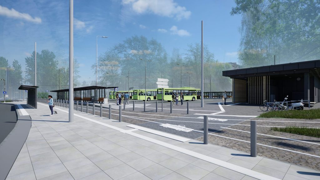 7.tramvaja līnijas pagarinājuma izbūve (Latgales iela, Višķu iela,Lokomotīves iela) - Bike path, Railroad, Street - visualization