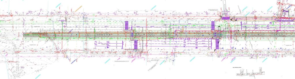 7.tramvaja līnijas pagarinājuma izbūve (Latgales iela, Višķu iela,Lokomotīves iela) - Bike path, Railroad, Street - visualization