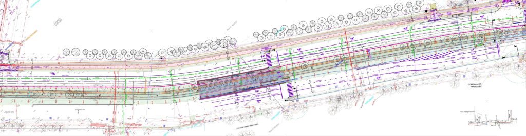 7.tramvaja līnijas pagarinājuma izbūve (Latgales iela, Višķu iela,Lokomotīves iela) - Bike path, Railroad, Street - visualization
