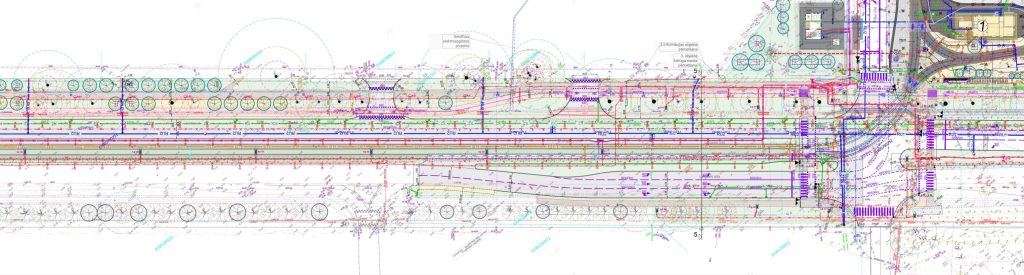 7.tramvaja līnijas pagarinājuma izbūve (Latgales iela, Višķu iela,Lokomotīves iela) - Bike path, Railroad, Street - visualization