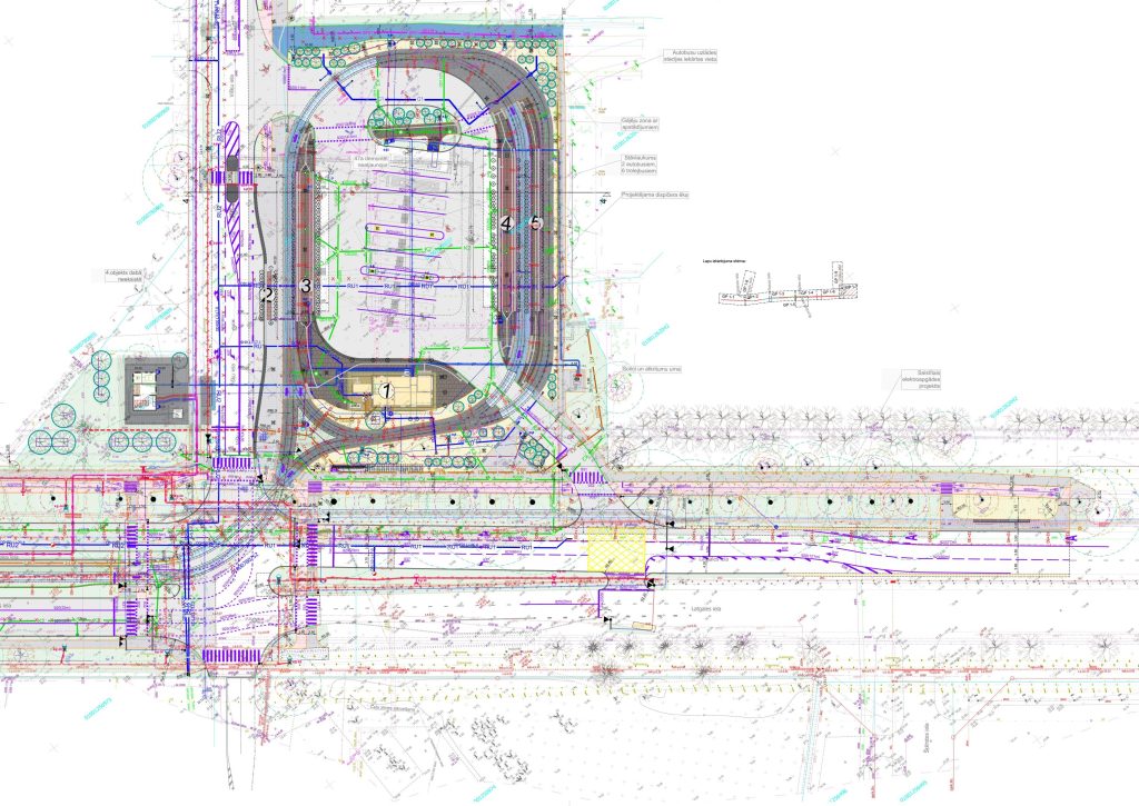 7.tramvaja līnijas pagarinājuma izbūve (Latgales iela, Višķu iela,Lokomotīves iela) - Bike path, Railroad, Street - visualization