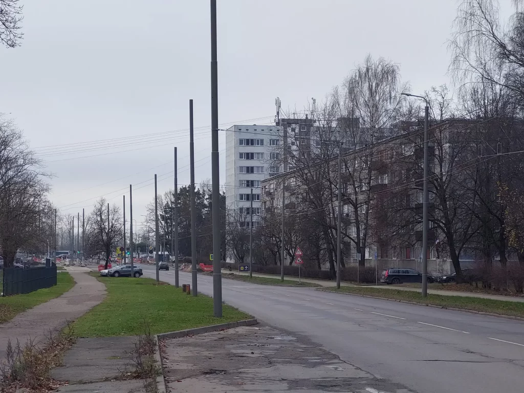 7.tramvaja līnijas pagarinājuma izbūve (Latgales iela, Višķu iela,Lokomotīves iela) - Bike path, Railroad, Street - construction photos