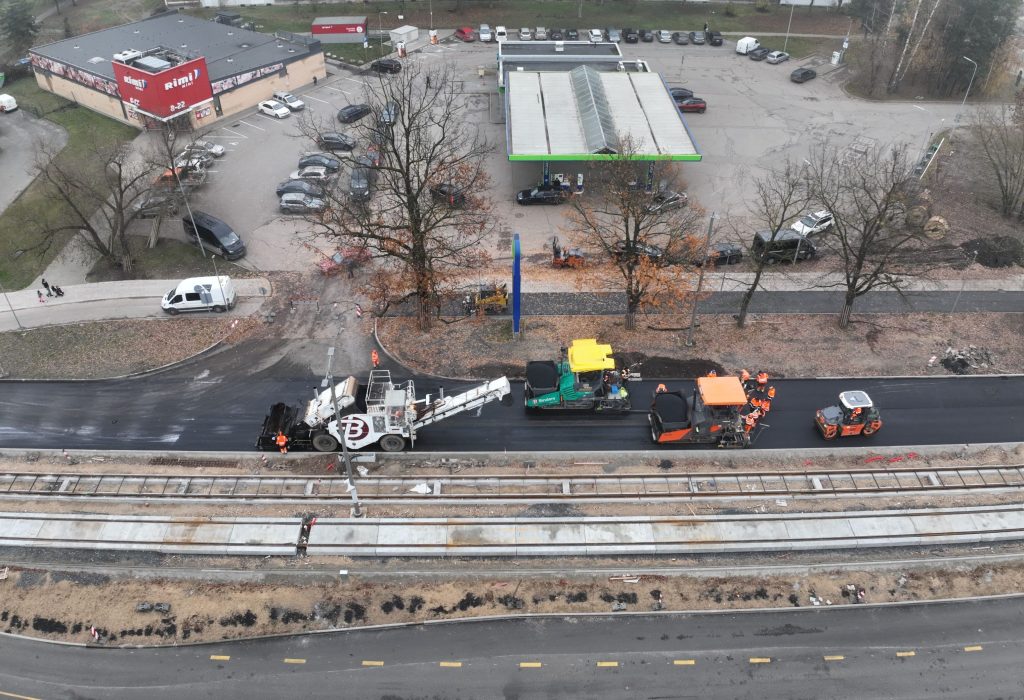 7.tramvaja līnijas pagarinājuma izbūve (Latgales iela, Višķu iela,Lokomotīves iela) - Bike path, Railroad, Street - construction photos