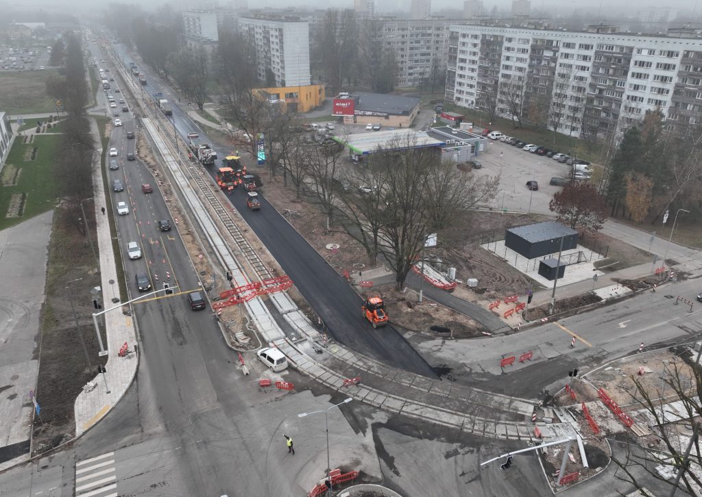 7.tramvaja līnijas pagarinājuma izbūve (Latgales iela, Višķu iela,Lokomotīves iela) - Bike path, Railroad, Street - construction photos