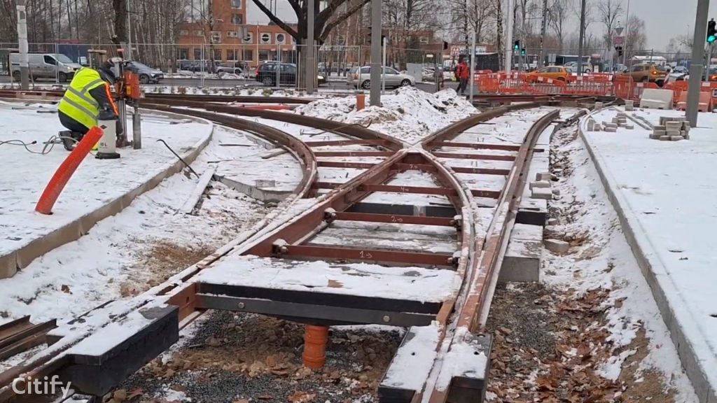 7.tramvaja līnijas pagarinājuma izbūve (Latgales iela, Višķu iela,Lokomotīves iela) - Bike path, Railroad, Street - construction photos