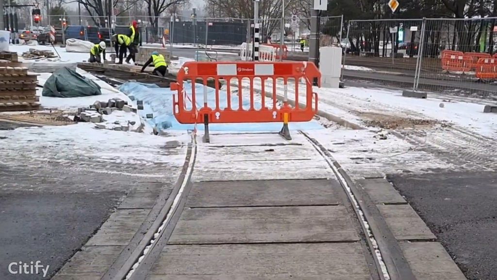 7.tramvaja līnijas pagarinājuma izbūve (Latgales iela, Višķu iela,Lokomotīves iela) - Bike path, Railroad, Street - construction photos