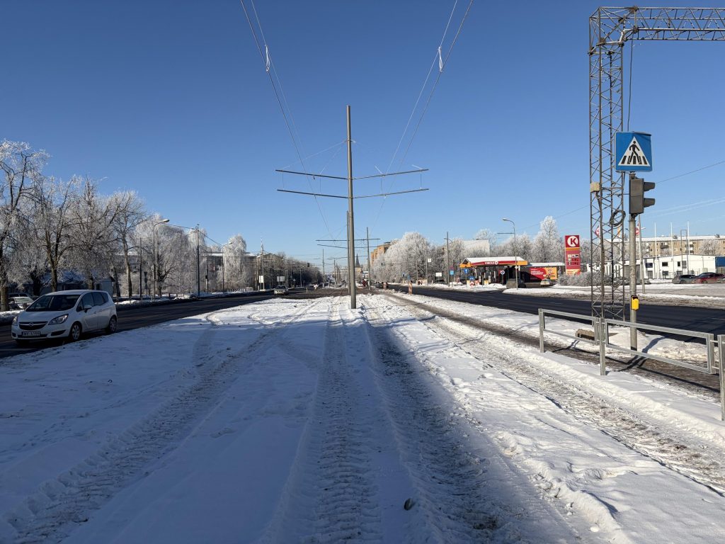 7.tramvaja līnijas pagarinājuma izbūve (Latgales iela, Višķu iela,Lokomotīves iela) - Jalgrattatee, Raudtee, Tänav - ehituse fotod