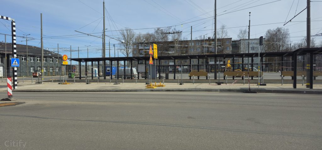 7.tramvaja līnijas pagarinājuma izbūve (Latgales iela, Višķu iela,Lokomotīves iela) - Jalgrattatee, Raudtee, Tänav - ehituse fotod