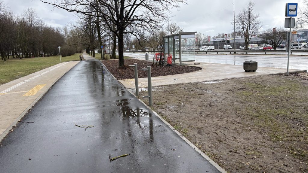 7.tramvaja līnijas pagarinājuma izbūve (Latgales iela, Višķu iela,Lokomotīves iela) - Jalgrattatee, Raudtee, Tänav - ehituse fotod