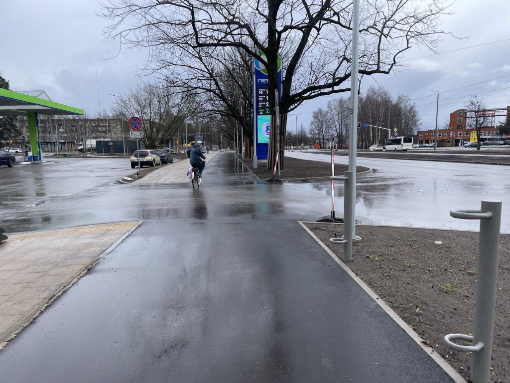7.tramvaja līnijas pagarinājuma izbūve (Latgales iela, Višķu iela,Lokomotīves iela) - Jalgrattatee, Raudtee, Tänav - ehituse fotod