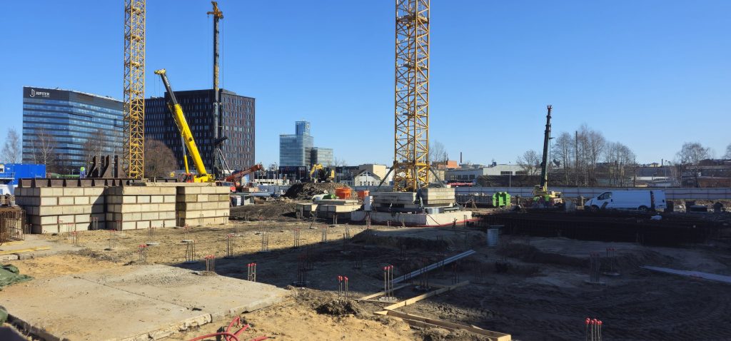 New Hanza Apartamenti - "A" ēka (Gustava Kluča iela 10) - Daugiabutis - statybų nuotraukos