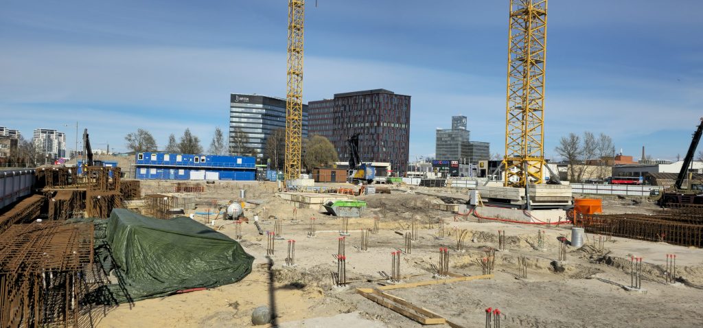 New Hanza Apartamenti - "A" ēka (Gustava Kluča iela 10) - Daugiabutis - statybų nuotraukos