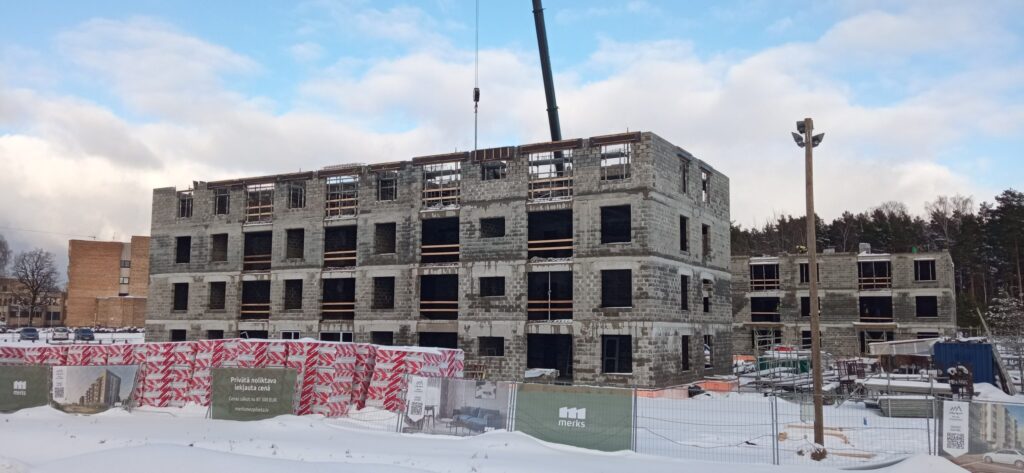 Mežpilsēta - 1. kārta - 1-3. ēka (Hipokrāta iela 20, 22, 24) - Daugiabutis - statybų nuotraukos