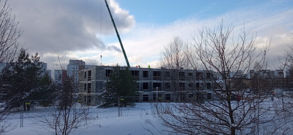 Mežpilsēta - 1. kārta - 1-3. ēka (Hipokrāta iela 20, 22, 24) - Daugiabutis - statybų nuotraukos