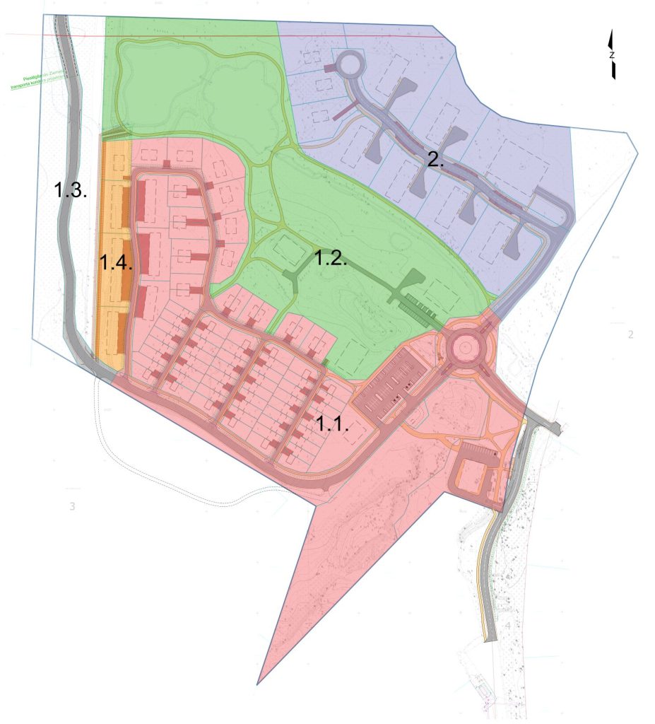 Esena Dārzi (Dzirciema iela 123) - Row housing - visualization