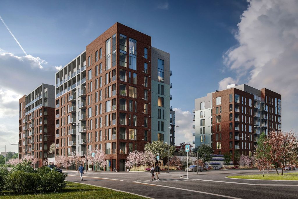 New Hanza Apartamenti - "A" ēka (Gustava Kluča iela 10) - Daugiabutis - vizualizacija