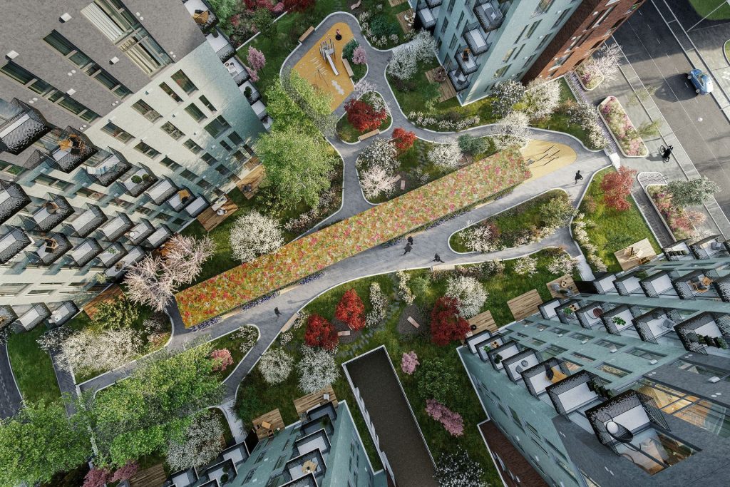 New Hanza Apartamenti - "D" ēka (Gustava Kluča iela 10) - Multi apartment - visualization