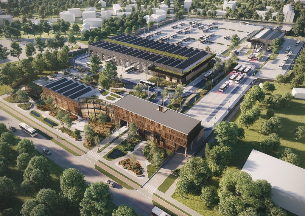 2. trolejbusu parka pārbūve (Jelgavas iela 37) - Kitas transporto objektas - vizualizacija