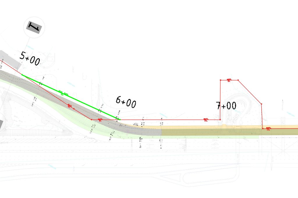 Tramvaju līnijas pagarinājums "Jugla - Berģu kalns" (Brīvības gatve) - Dzelzceļš, Iela - vizualizācija